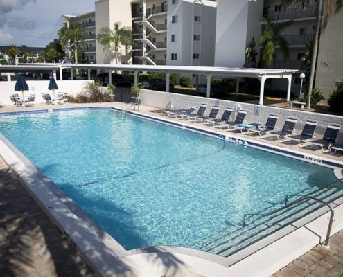 View of pool at Crescent Royale Condos